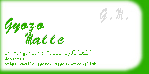 gyozo malle business card